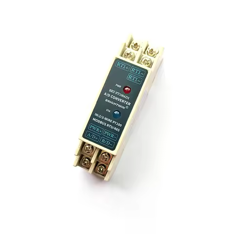 Precision 2-3-wire RTD PT100 to RS485 Converter Isolated Temperature Transmitter PT100 to Modbus Sig