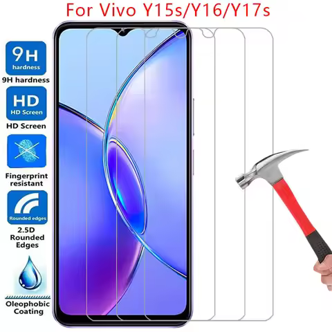 Screen Protector for Vivo Y15s Y16 Y17s Protective Tempered Glass on VivoY15s VivoY16 VivoY17s Y 15s