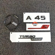 Mercedes Benz AMG Logo AMG Emblem A35 A35L A45 A45s A CLASS TURBO 4MATIC+ 4MATIC Logo