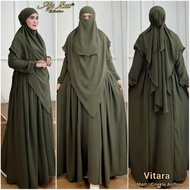 AJE ZAS - Jumbo Daily Syar'i Dress Code-VITARA Crinkle Airflow Material