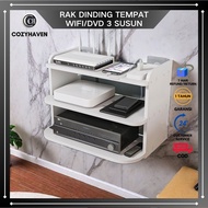 CozyHaven - 3 Layer Wall Shelf Multi-Purpose Wifi Shelf for Wifi Router Antenna Home Office Decorati