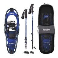 Yukon Charlie's Advanced Snowshoe Kit, 10-inch x 36-inch, Includes Snowshoes, Trekking Poles and Tra