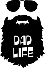 Creative Concept Ideas Dad Life Beard Sunglasses Funny CCI Decal Vinyl Sticker|Cars Trucks Vans Wall
