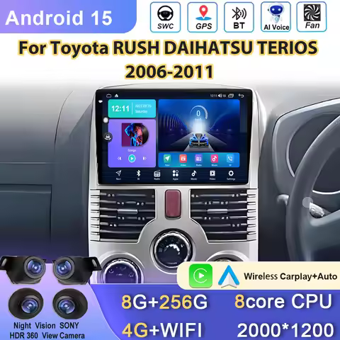 Car Radio Android Navigation For Toyota RUSH DAIHATSU TERIOS 2006-2011 Multimedia Video Player Head 