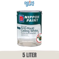 Nippon Paint Odour-less Anti-Mould Ceiling Paint White 5L