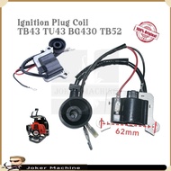 Heavy Duty Mesin Rumput Ignition Coil Plug Ogawa BG430 BG430DT Mitsubishi TU43 TB43 TL43 TL52 Brush 