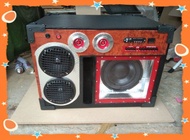 ตู้ลำโพง bluetoothc i ขนาดดอกซับ 10 นิ้วเสียงกลาง 6.5 นิ้ว twitter แหลม 4 นิ้วเพาเวอร์แอมป์ 2400 วัต