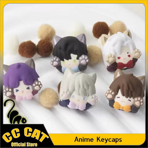 Ceke Love And Deepspace Keycaps Mechanical Keyboard Keycaps Cosplay Cat Ear Keycap Cartoon Kforce Ba