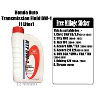 HONDA AUTOMATIC TRANSMISSION FLUID DW-1 1L