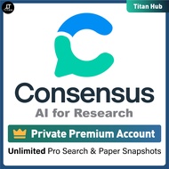Consensus AI Premium Account | AI academic search engine for peer-reviewed literature
