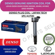 DENSO GENUINE IGNITION COIL (4 PIN) FOR LEXUS ES250 ES300 ES350 [ASV60, GSV60, AVV60] (2012-2018YR)