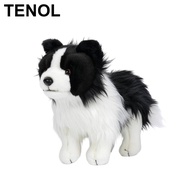 [TENOL] Border Collie Stuffed Dog Authentic-Looking Border Collie Stuffed Toy Surface