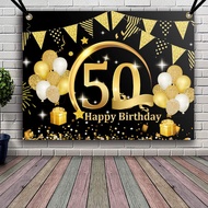 【MMTX】back drop custom age and name 45th/50th/55th/60th/65th customize birthday background poster re