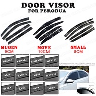 1SET 4PCS Air Press Window Door Visor Wind Deflector Perodua Axia/Kancil/Myvi/Alza/Bezza/Aruz/Viva/K