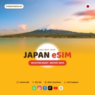 Japan eSIM 2GB-20GB & Unlimited Data | Instant QR | High Speed Internet | 3-30 Days | REDXTRAVEL.MY