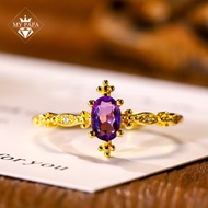 Bolivia MYPAPA Amethyst 925 Silver Ring - N9