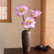 Artificial Flowers Lotus Lotus Chinese Lotus Lotus Leaves Landscaping Flower Arrangement Decorations