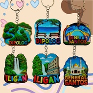 ohana Dipolog General Santos Iligan Souvenir Keychain Landmark City Design