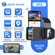 South Ocean FHD Wifi GPS Dash Cam 24h Parking Monitor Night Vision Front Rear Camera Car Dashcam Vid