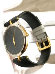Swiber 正版 絕版 原廠Genuine Leather錶帶 高級感 古董錶 日本機芯 Water Resistant石英錶-手圍20公分內