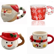 Wholesale Santa Christmas Glass Gift Souvenir Mug Christmas Gift Snowman