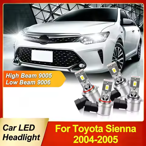 Canbus LED Headlight Bulb High Beam Low Beam Lamp 50000Lm Bright 12V Halogen Replacement Light For T