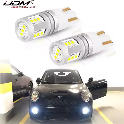 iJDM White W5W LED Lights Error Free Canbus 12V-32V 168 T10 LED For BMW mini Cooper F54 F55 F56 R52 
