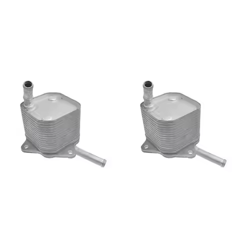 2X Engine Oil Cooler Assy 15071-0E010 150710E010 For Toyota Hilux Revo 1GD 2GD 2015-2020 High Qualit
