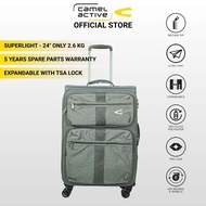 camel active 24 Inch rPET Softcase Luggage TSA Lock Expandable 8 Wheel Secure Zip - 51750024