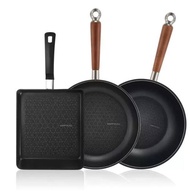 Happycall Graphene Hive Nonstick IH Induction Egg Pan Wok 3P Set