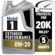 Mobil 1 Extended Performance Full Synthetic Motor Oil 0w20 0W-20 5 Quart น้ำมันเครื่อง โมบิลวัน