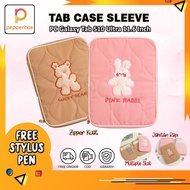 PC / Samsung Galaxy Tab S10 Ultra 14.6 Inch 2024 Sarung Pelindung Tas Bag Sleeve Lucu Cute Bear Pere