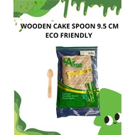 9.5 CM PREMIUM WOODEN CAKE SPOON | WOODEN CAKE SPOON 9.5 CM | SMALL SPOON