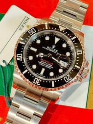 🌈🌈新返貨啦🌈🌈💰💰現金價💰💰💳連出世卡💳❤️50周年單紅❤️🖤🖤Rolex Sea-Dweller 126600🖤🖤 黑圈黑面 連原裝鋼潛水帶🖤🖤狀態一流🥰❤️KCB1790（旺角洗衣街店）