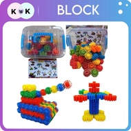 Blok Bangunan Kanak-Kanak Blok Mainan Blok Bata Blok  Keselamatan Bukan Toksik Blok Bangunan Asas de