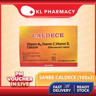 Sanbe Caldece (Vitamin B6 C D Calcium) Effervescent Tablet 10Sx2