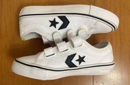 全新Converse男童魔鬼氈低筒帆布鞋，尺寸 US13 (19cm)