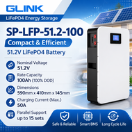 GLINK LiFePO4 51.2V แบตลิเธียมโซลาร์เซลล์ Built-in BMS รุ่น LFP-51.2-100 / 200 / 314 (100Ah / 200Ah