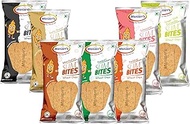 Maniarr's Plain Slim Bites Khakhra Street Food 7 Flavors (Combo Pack Of 8), 420 Grams Wheat Khakhara