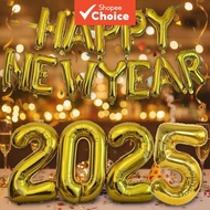 Festive Alphanumeric Foil Balloons for New Year, Christmas Eve Decorations, Home Party Supplies  Bel