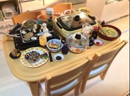 Re-ment 餐桌枱連4椅#絕版#食玩#微模型#場景品#黏土人 公仔 配件#圖片所見#長放展示櫃內#新舊見圖#連所有配件#不適合完美主義者#