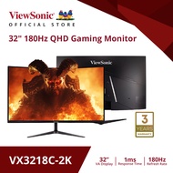 Viewsonic Gaming Monitor VX3218C-2K / 32” / Curved / QHD 1440p / 180 Hz /  1 ms  (จอมอนิเตอร์)