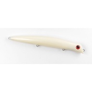 (MAZ12) MINNOW FLOATING 125F - WHITE BONE USED fishing lure minnow lure