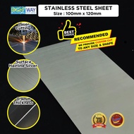 Stainless Steel Sheet (Hairline Silver) | 0.9mm thickness | Size - 8.9CM x 39.5CM