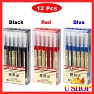 🔥Teacher Gifts🔥0.5mm/0.35mm Gel Pen Blue/Black/Red Pens School Office Exam Writing Supplies Stationery Muji Pen
