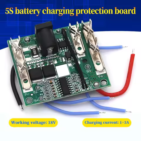 5S 21V 20A Battery Charging Protection Board Li-Battery Pack Protection Circuit Board for 5S 21V Ele