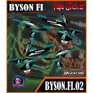 Byson FI Striping Sticker Variations Motorcycle Scotlet Stickers List YAMAHA BYSON FI CODE 02