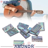 AMUNDR ​10Pcs ​Guitar Inlay Material​, ​Sheet Form Abalone Shell Abalone Shell Inlay​, ​Guitar Fretb