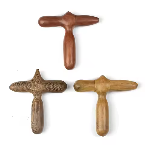 Acupuncture Stick Wooden Massage Stick Set Acupoint Massage Acupoint Foot Massage Tool Neck Chin Thi