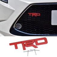 1 Piece For TRD Logo  Car Front Grille Emblem Badge Stickers Styling For Toyota Vios Wish Altis Rush